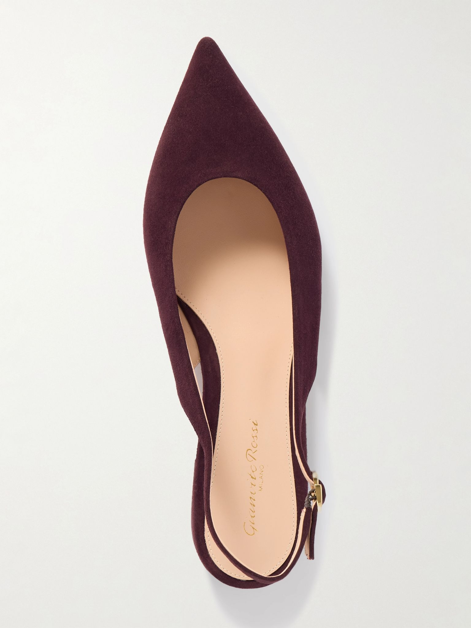 Robbie suede slingback flats Dark brown - 5