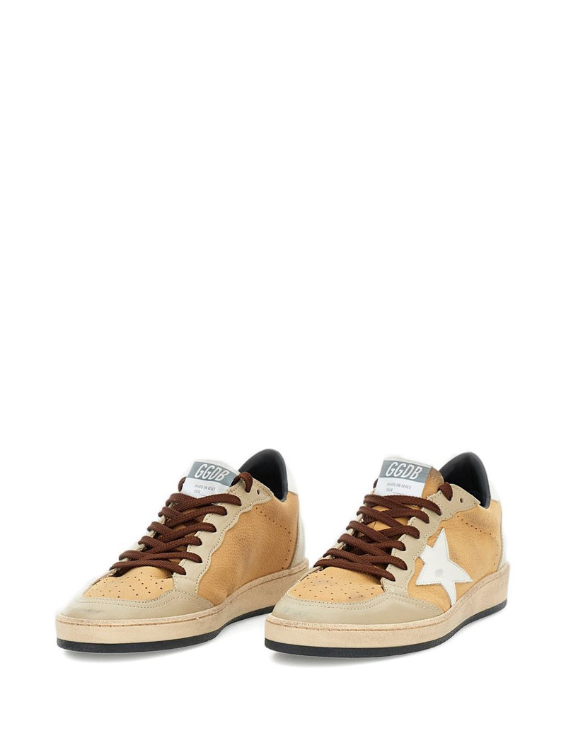 Golden Goose Ball Star lace-up leather sneakers outlook