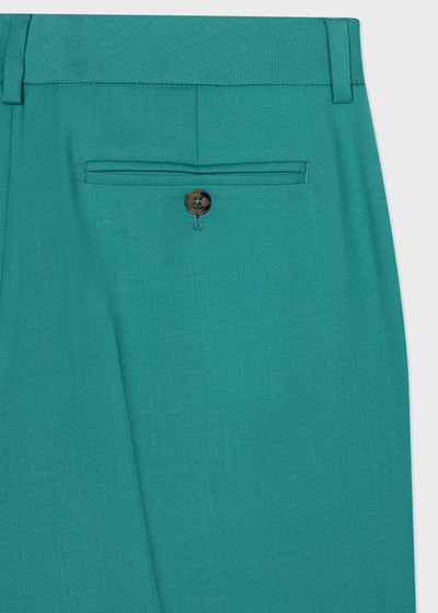 Paul Smith Light Teal Wool Tapered-Fit Trousers outlook