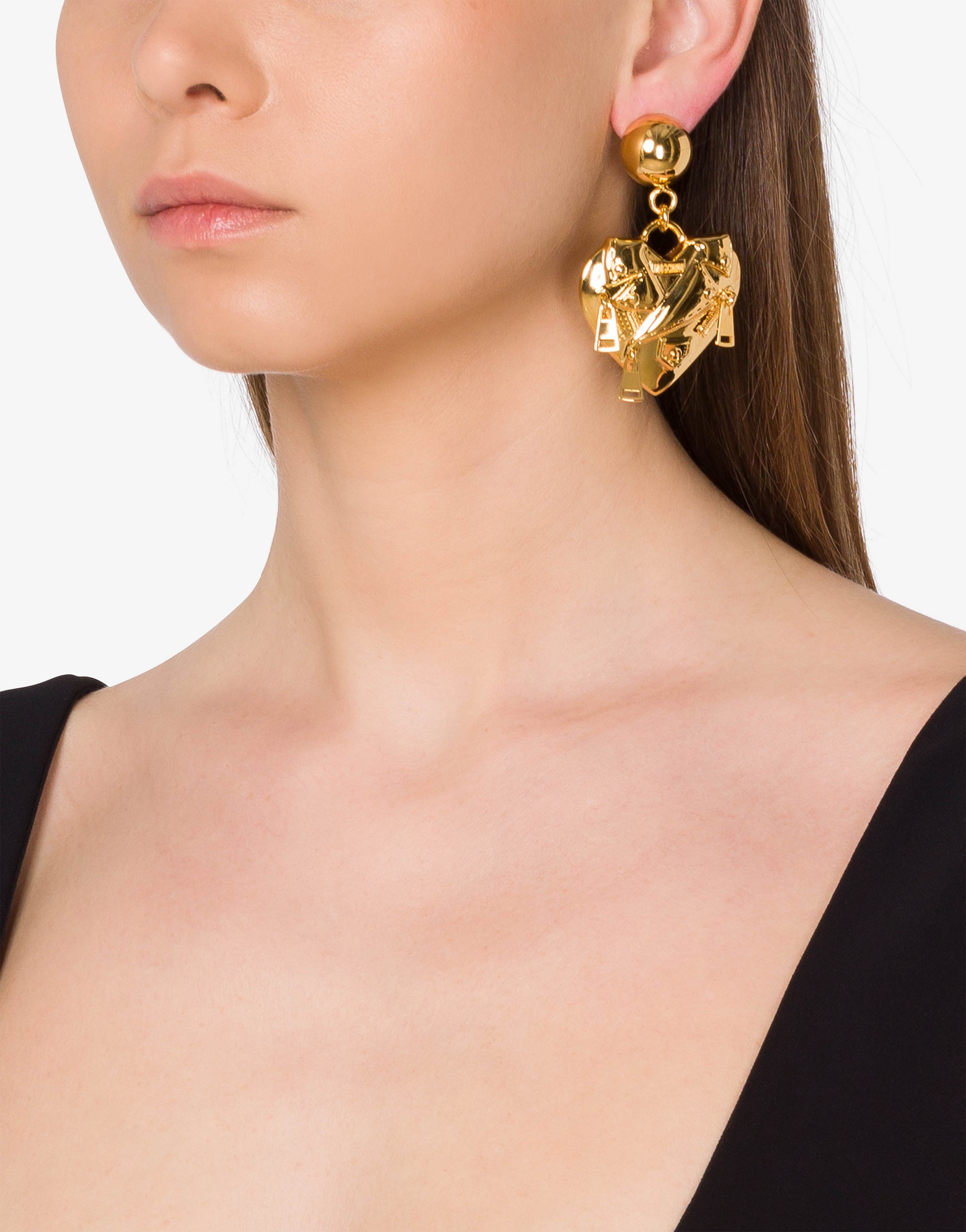 BIKER HEART EARRINGS - 4