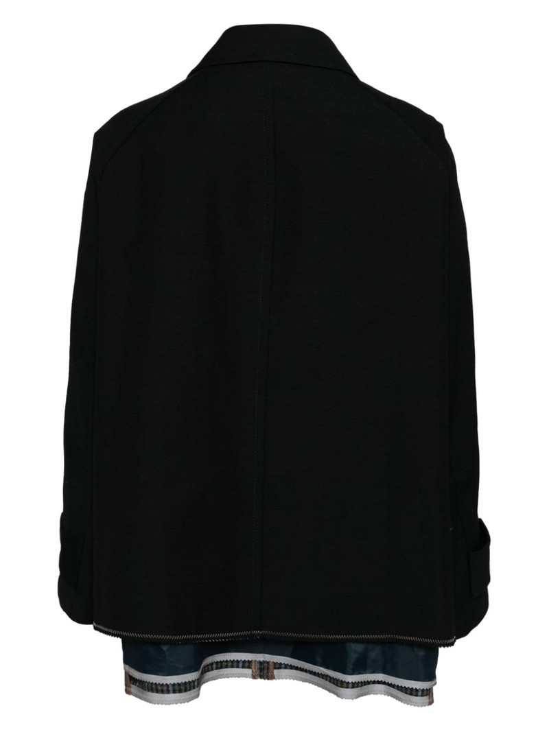 Kolor single-breasted wool coat outlook