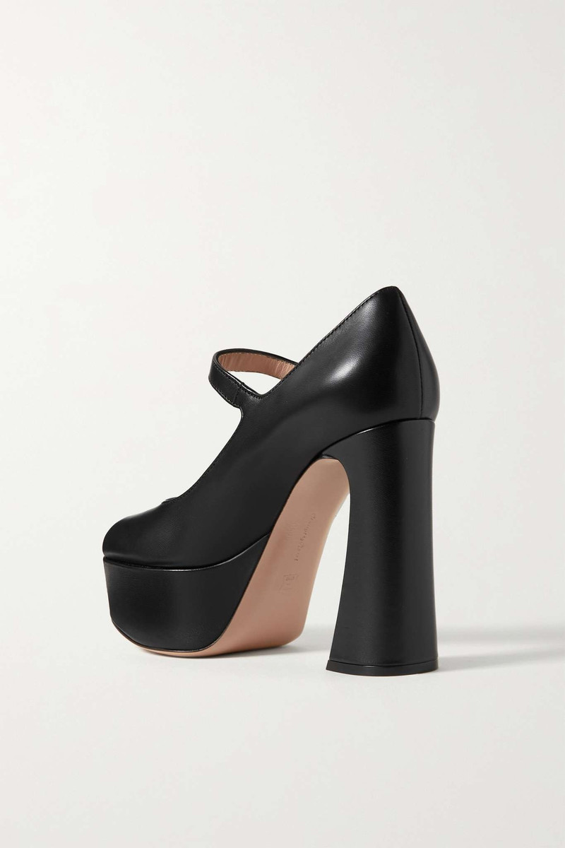 70 leather platform pumps 3