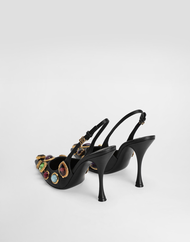 Dolce & Gabbana Slingback with stone embroidery outlook