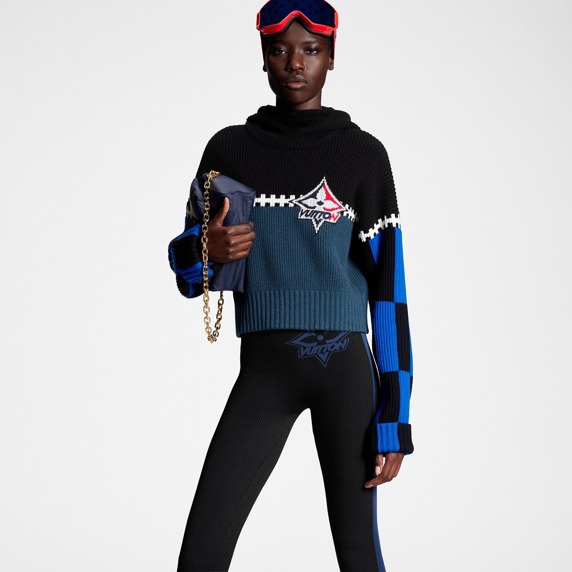 Graphic Compression Knit Leggings - 5