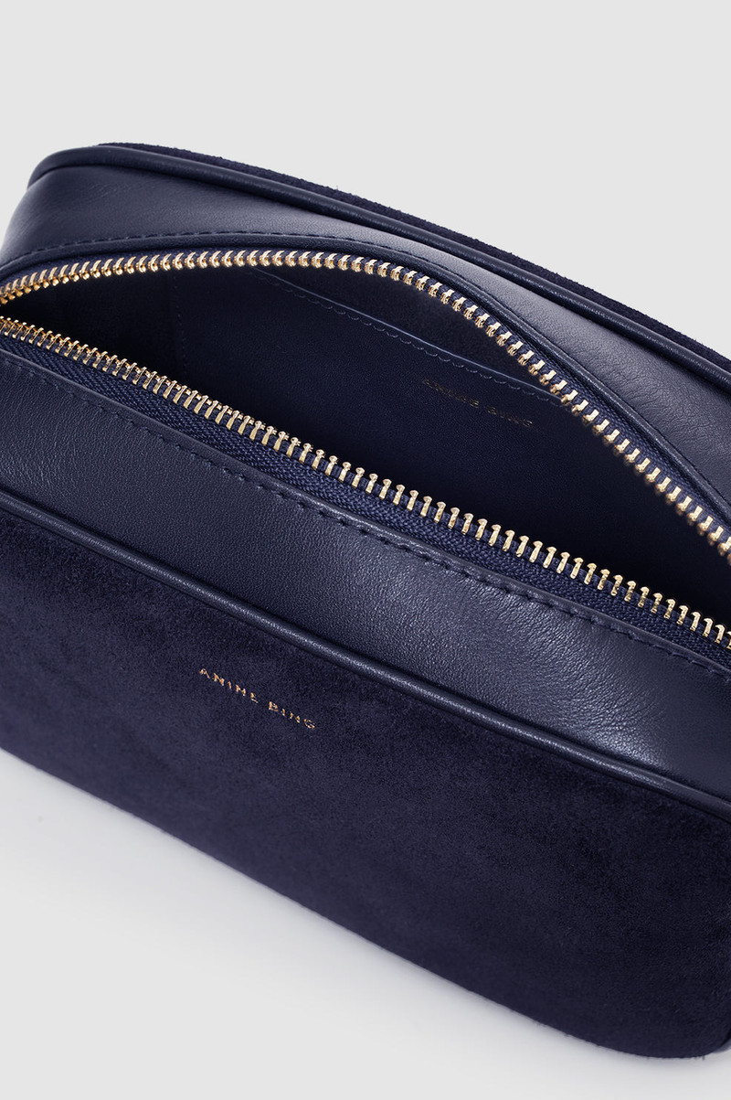 Elly Camera Bag - Navy Suede 5