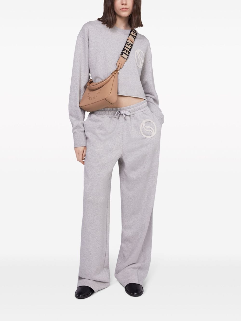S-Wave drawstring organic cotton track pants - 2