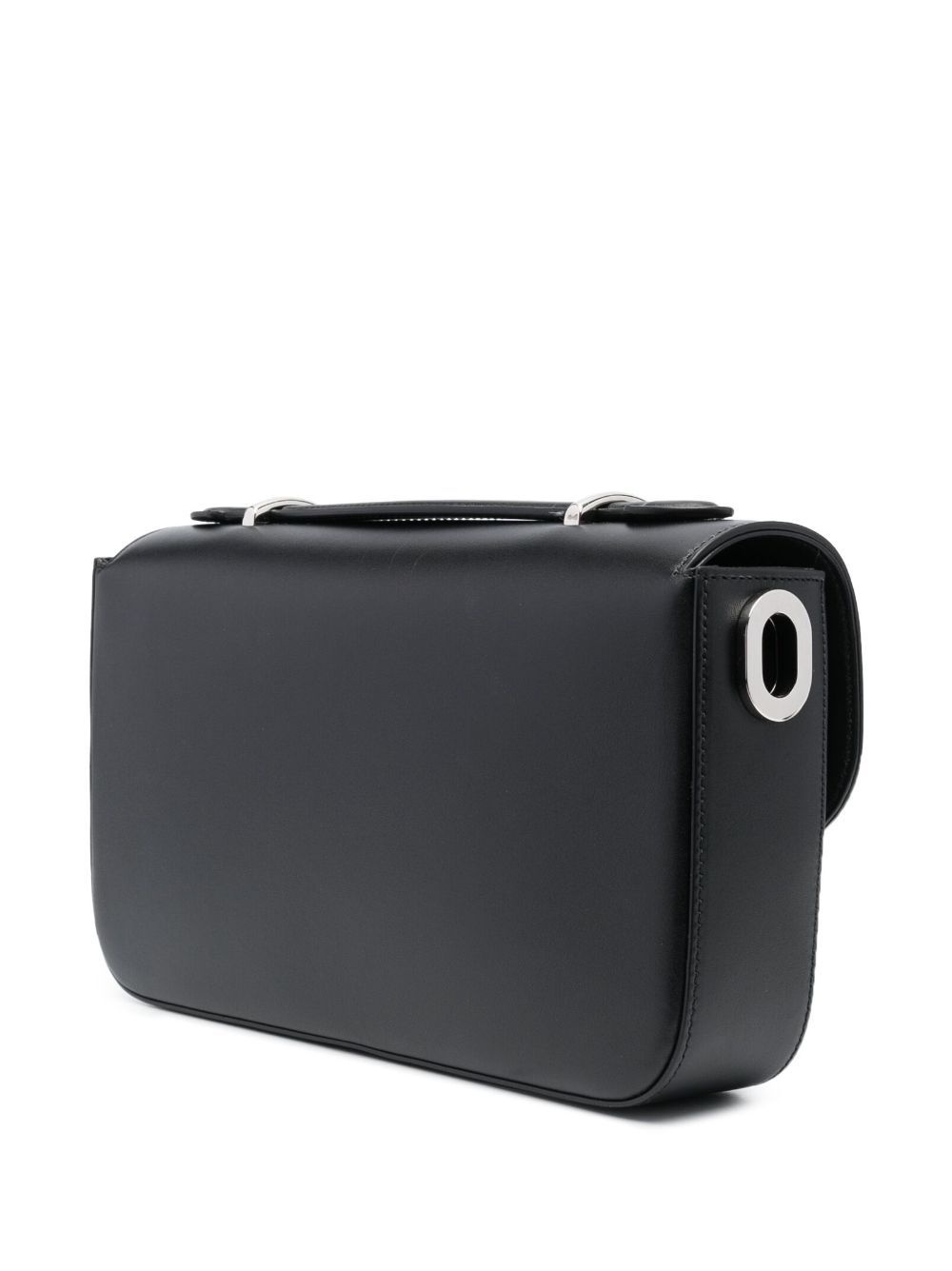 foldover-top leather shoulder bag - 5