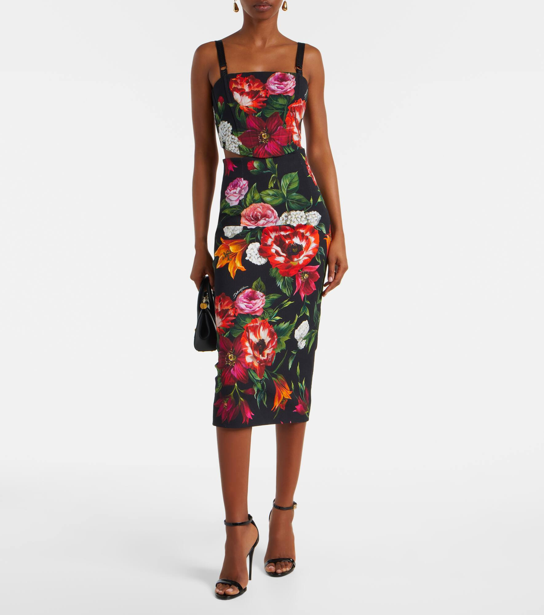Floral bustier top - 2