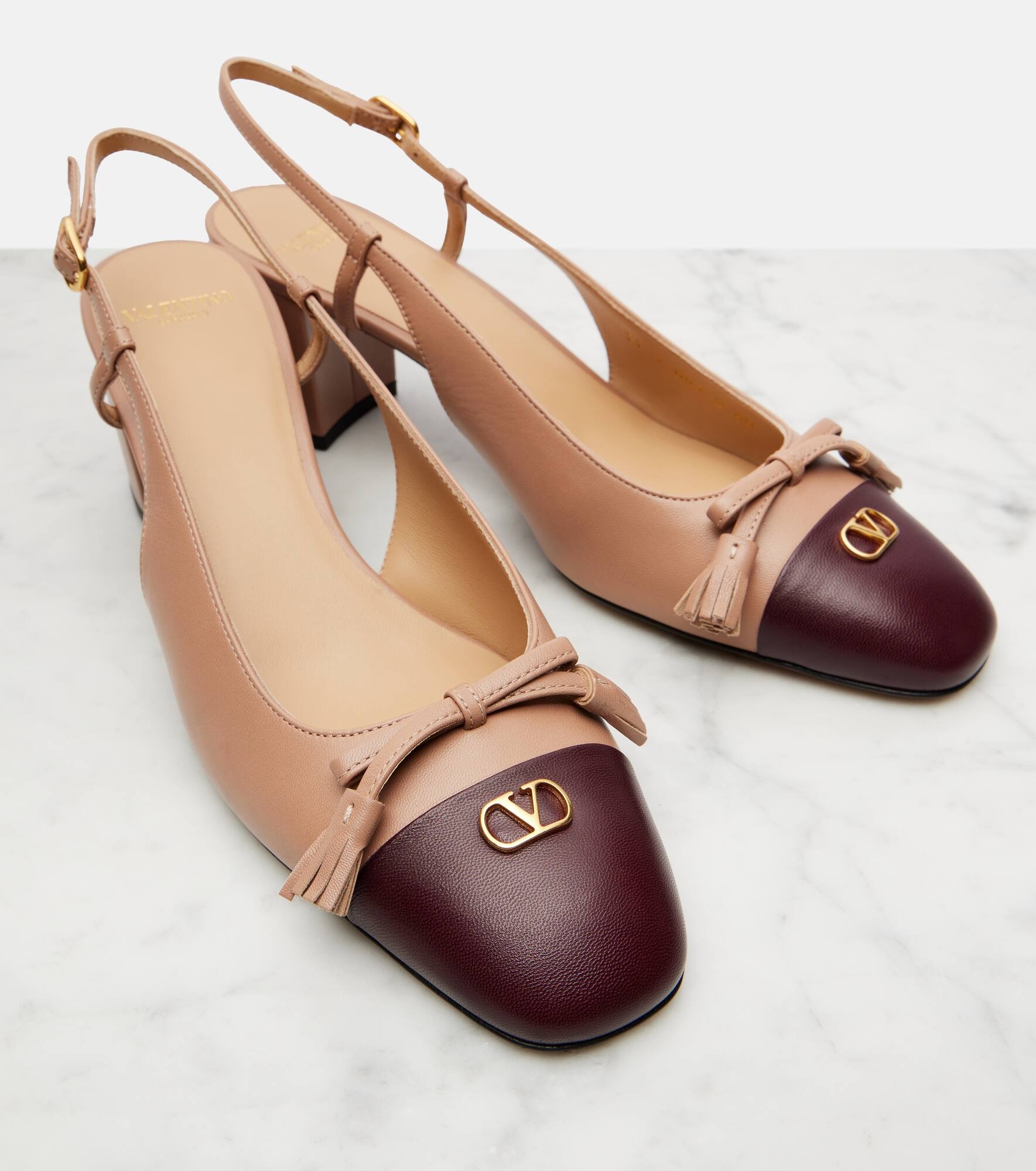 Valet Du Roi 60 leather slingback pumps - 5
