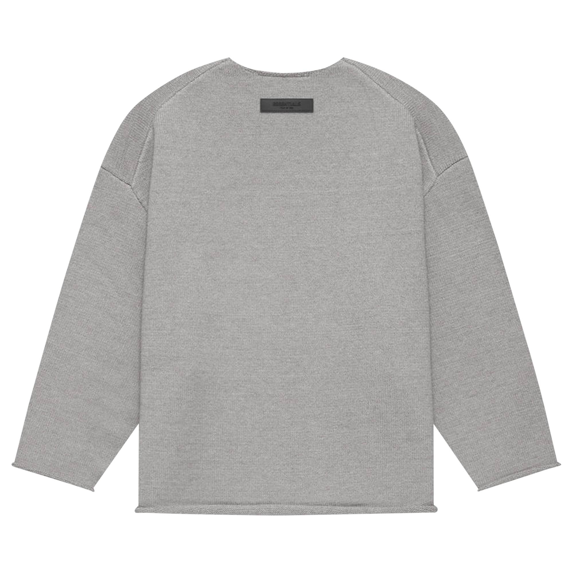 Fear of God Essentials Raw Edge Sweater 'Dark Oatmeal' - 2