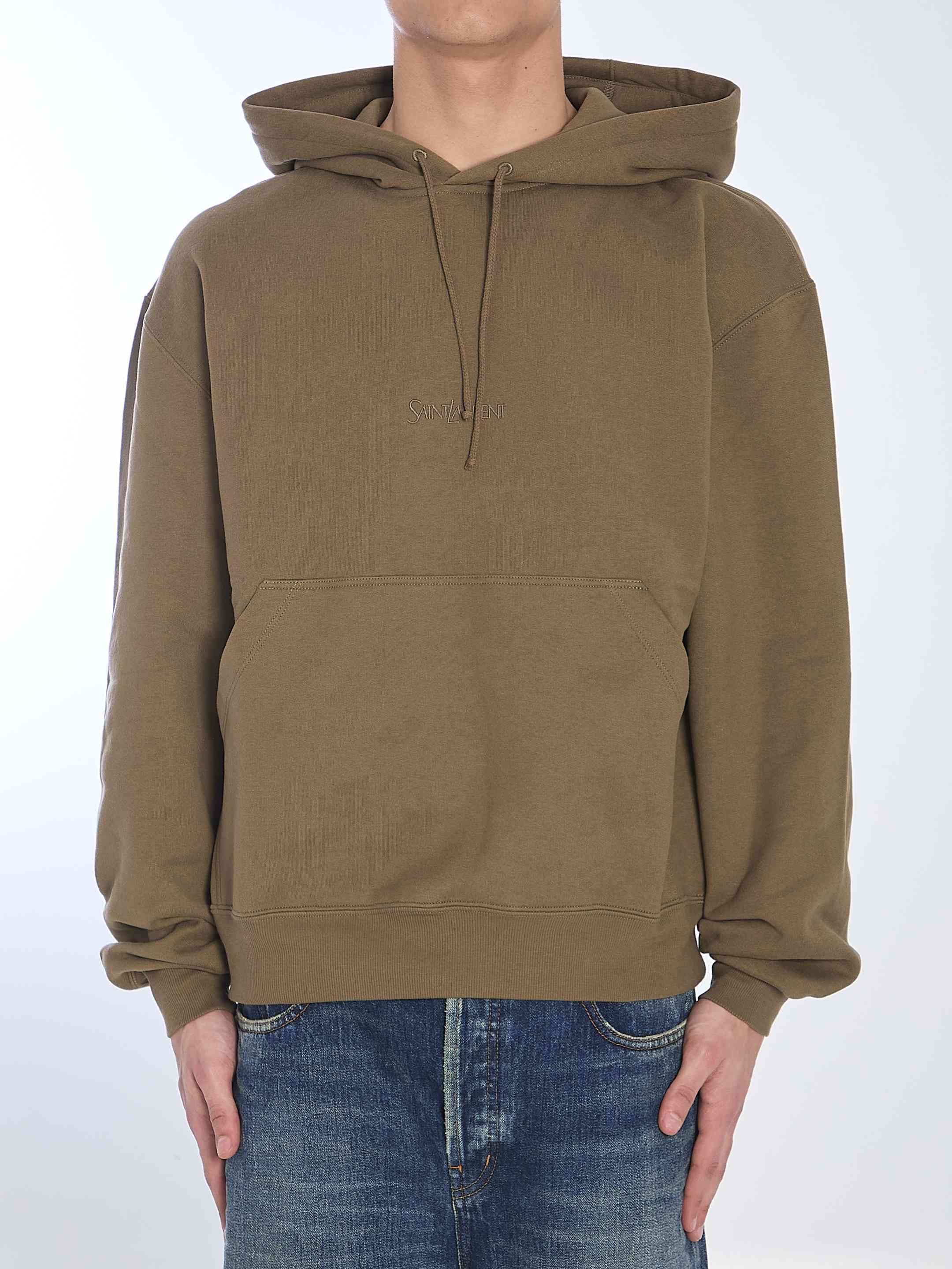 Saint Laurent Men Hoodie With Logo - 1