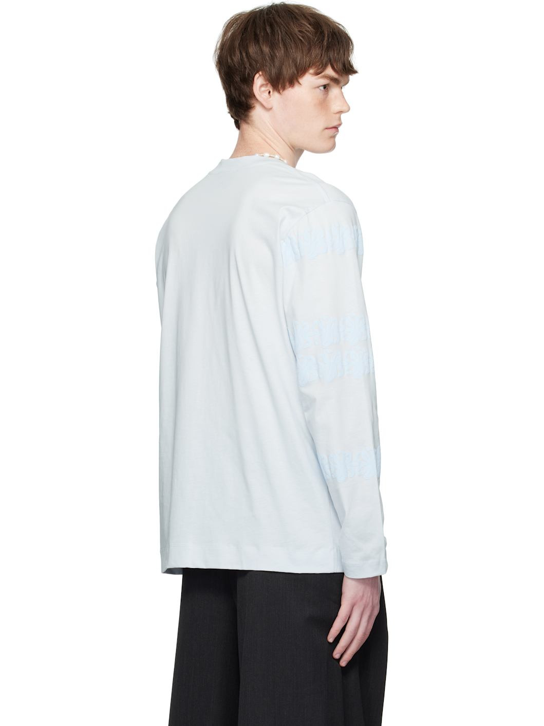 Blue Ribbon Daisy Chain Print Long Sleeve T-shirt - 3