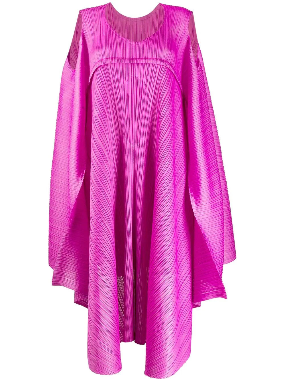 draped style dress - 1