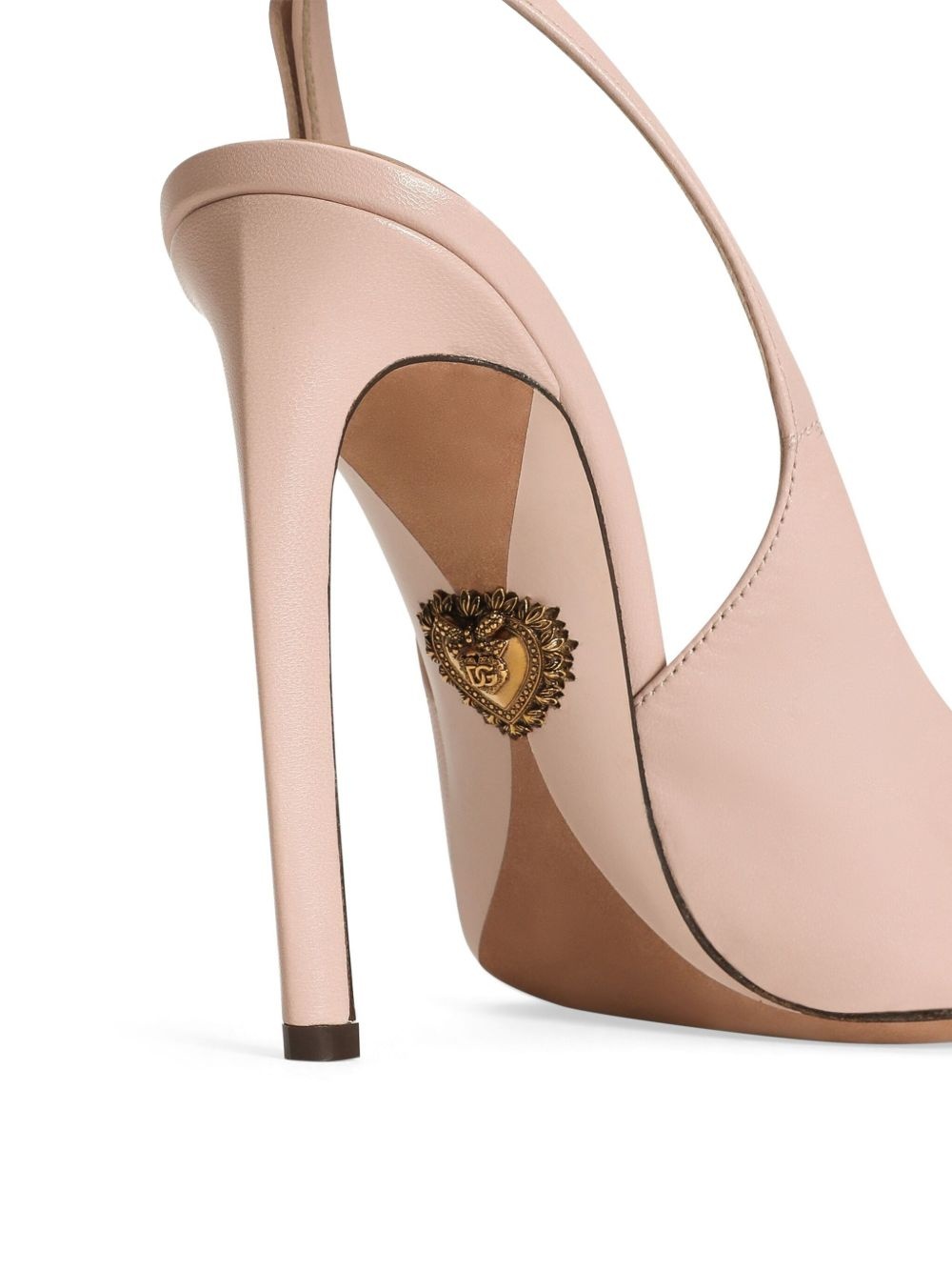leather slingback pumps - 4