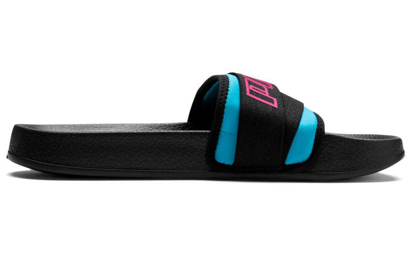PUMA (WMNS) PUMA Leadcat Trailblazer Slide Black/Pink 369418-01 outlook