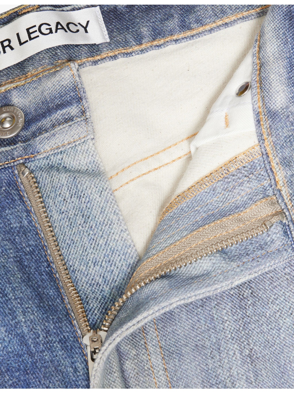 Third Cut Wide-Leg Denim Jeans - 6