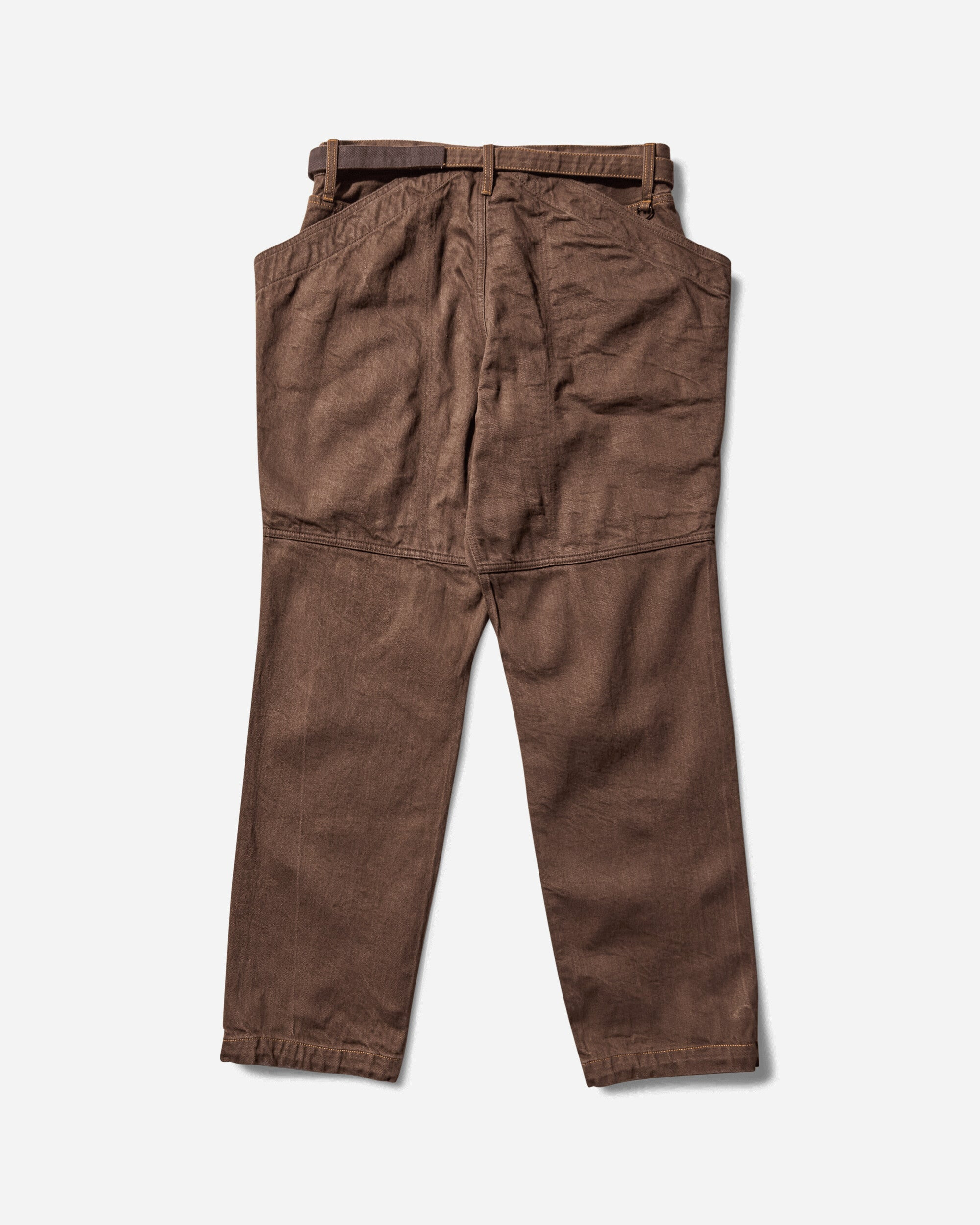 Men's Denim Pants Brown - 2