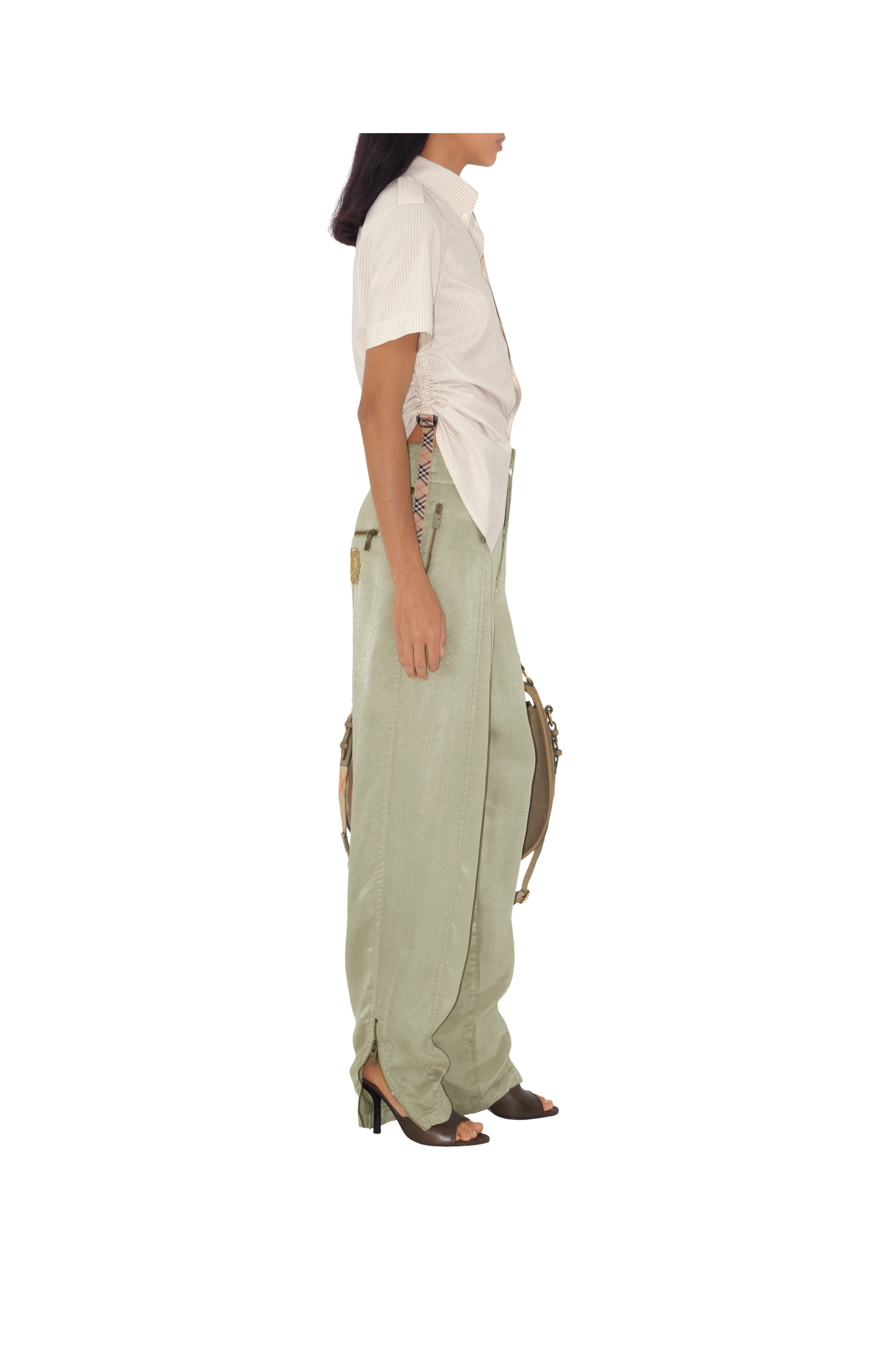 burberry Lyocell Tailored Trousers in Skylark at Nordstrom - 3