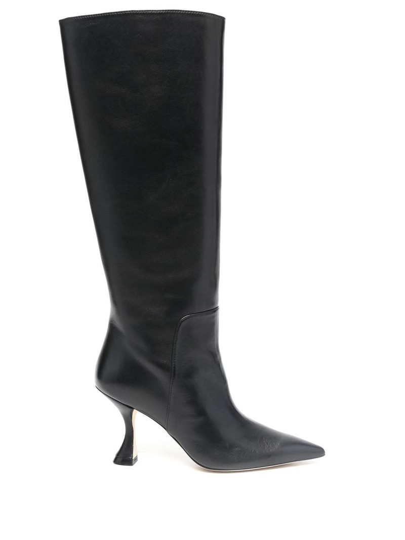 95mm pointed leather boots 1