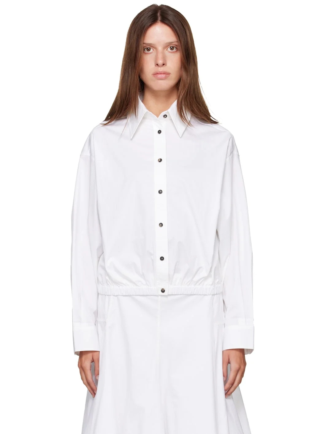 White Bomber Shirt - 1