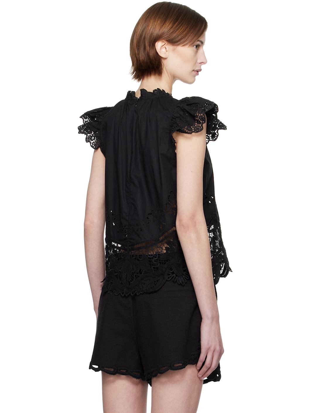 Black Gianna Blouse - 3