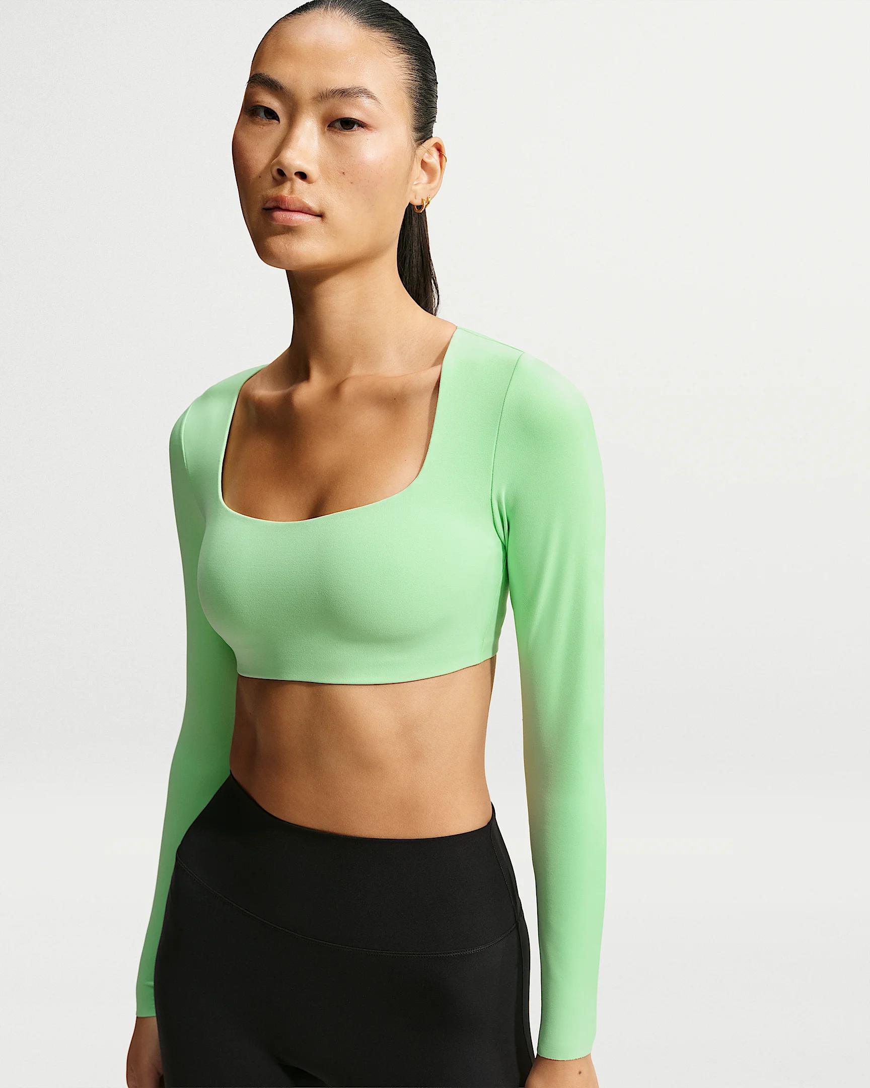 Nike Zenvy Women's Light-Support Padded Long-Sleeve Sports Bra - 1