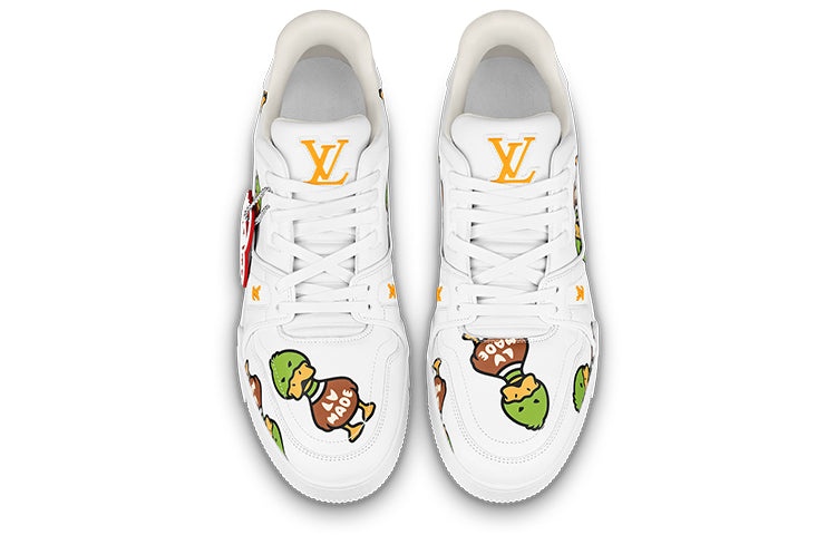 LOUIS VUITTON x Nigo Trainers 'White with Duck Monogram' 1A9JBW - 3