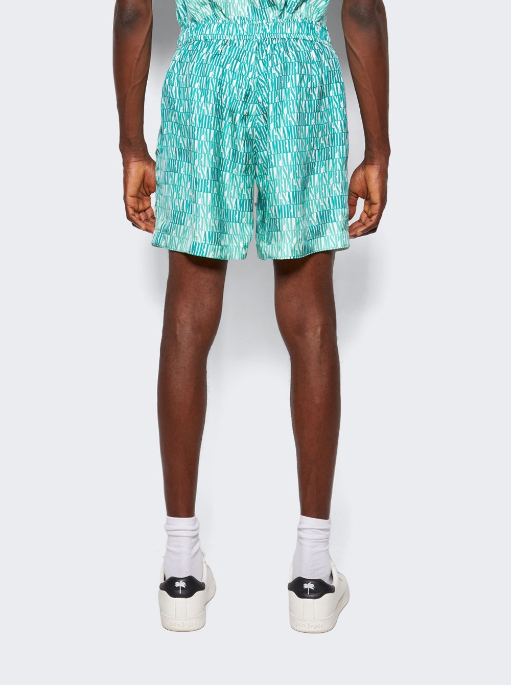 X The Webster Silk Palm Springs Shorts Green - 5