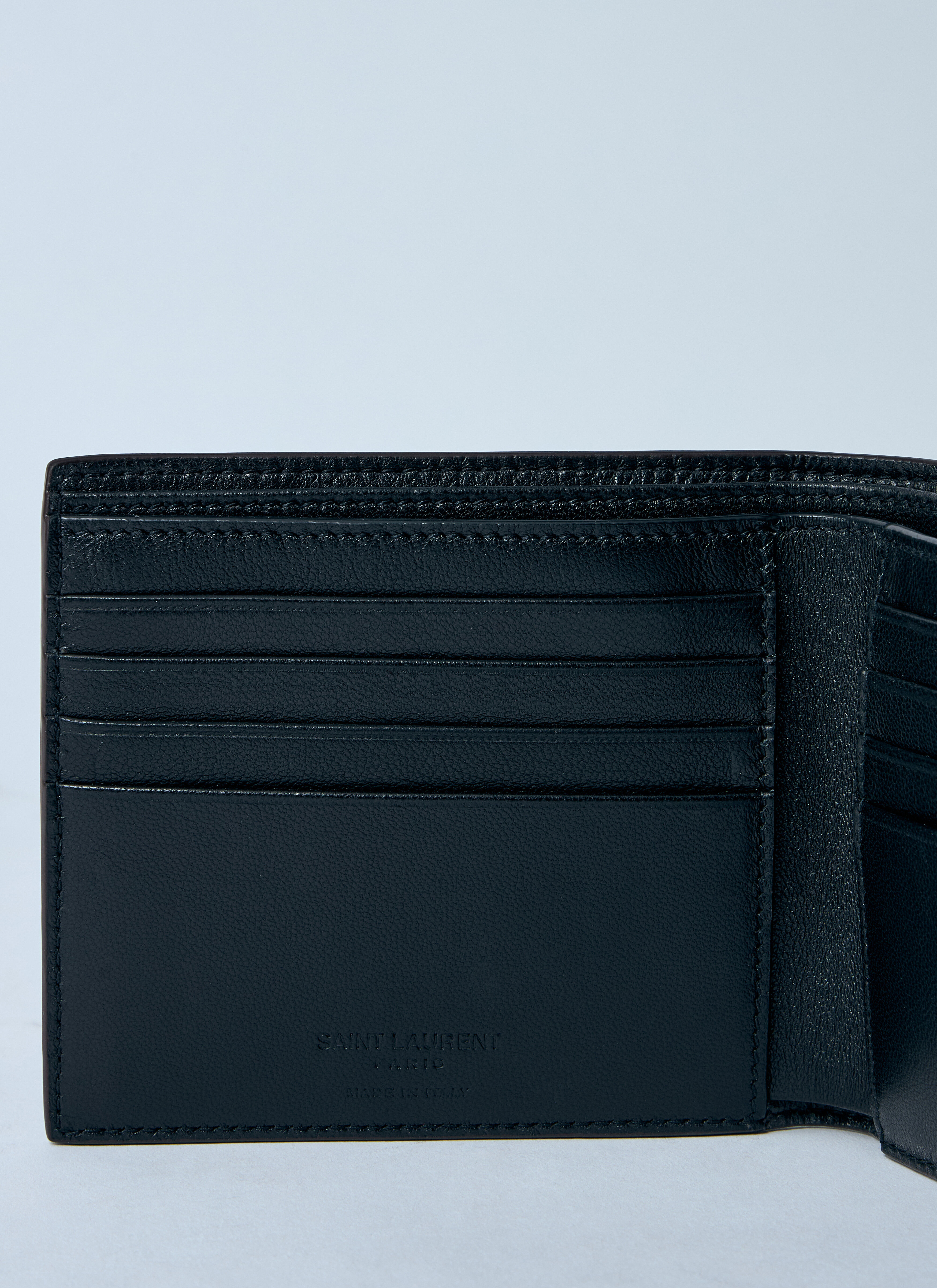 Leather Logo Motif Bi-Fold Wallet - 3