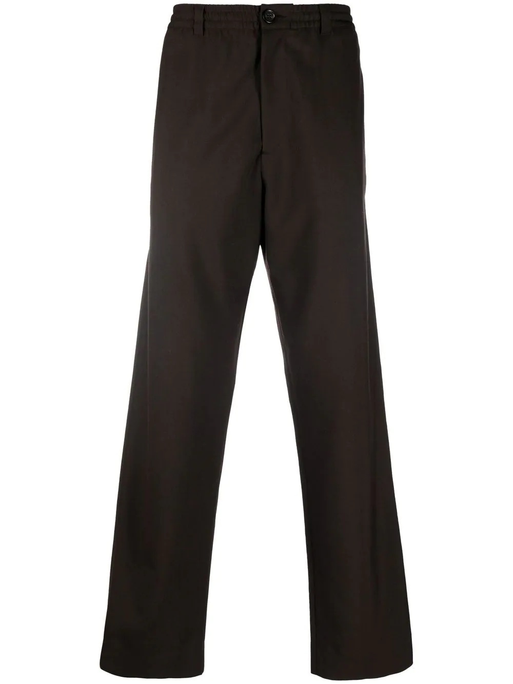 elasticated straight leg trousers - 1