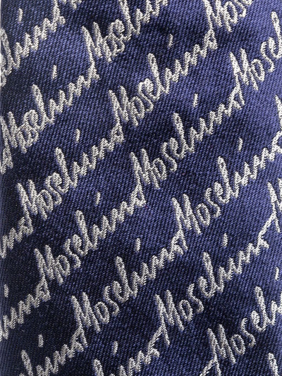 Moschino silk logo-print tie outlook