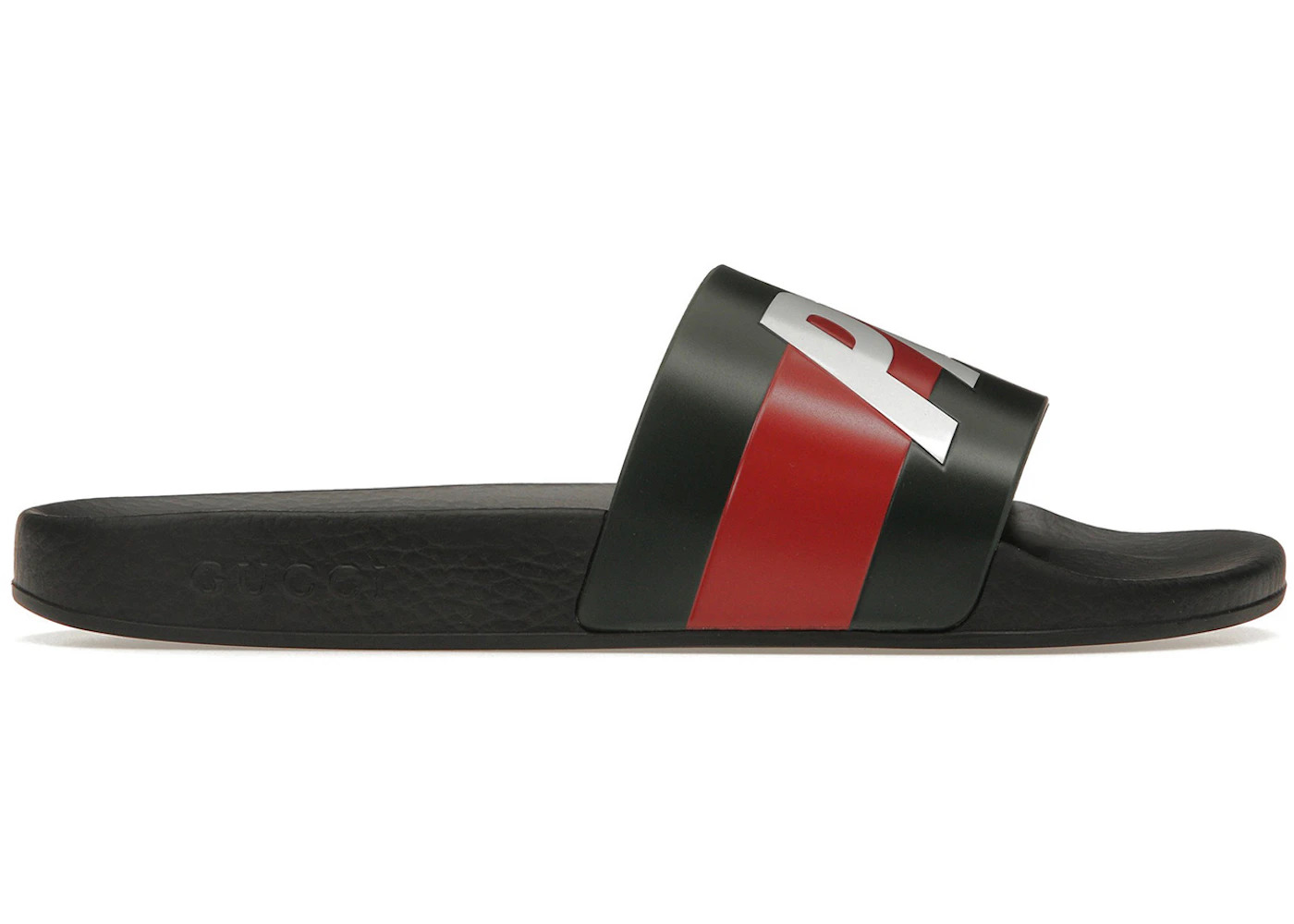 Palace x Gucci Logo Web Slide Sandal Black (Women's) - 1