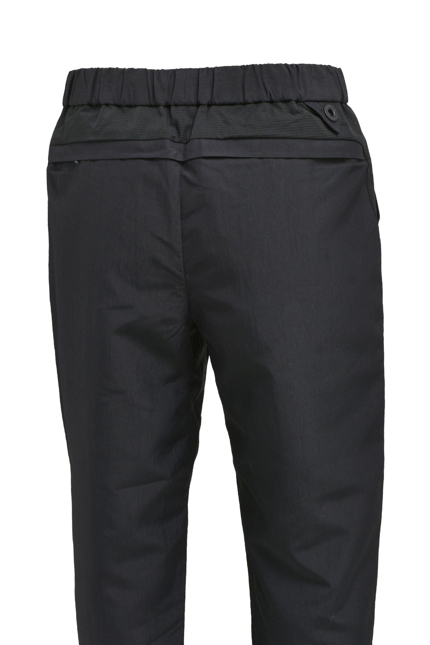 POLYESTER TAFFETA TAPERED EASY PANTS / BLK - 6