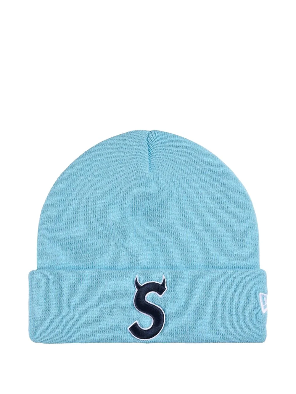 x New Era Devil S logo-embroidered beanie hat - 1