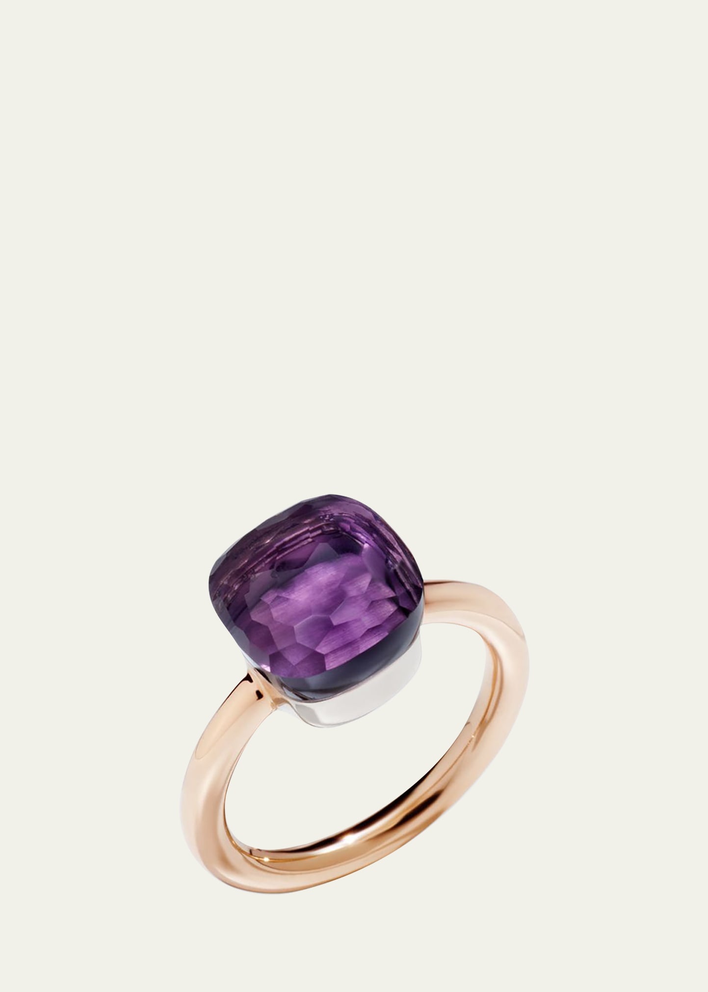 Nudo Classic 18k Rose Gold Amethyst Ring - 1