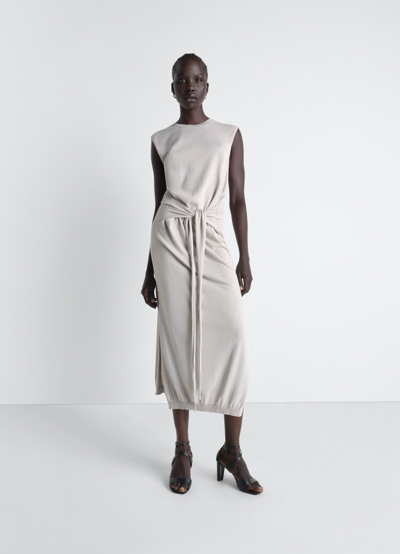 Lemaire SLEEVELESS KNOTTED DRESS IN FINE COTTON CREPE outlook