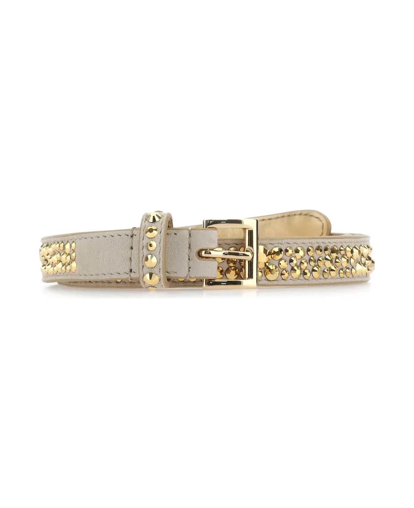 Embellished Suede Belt - 1