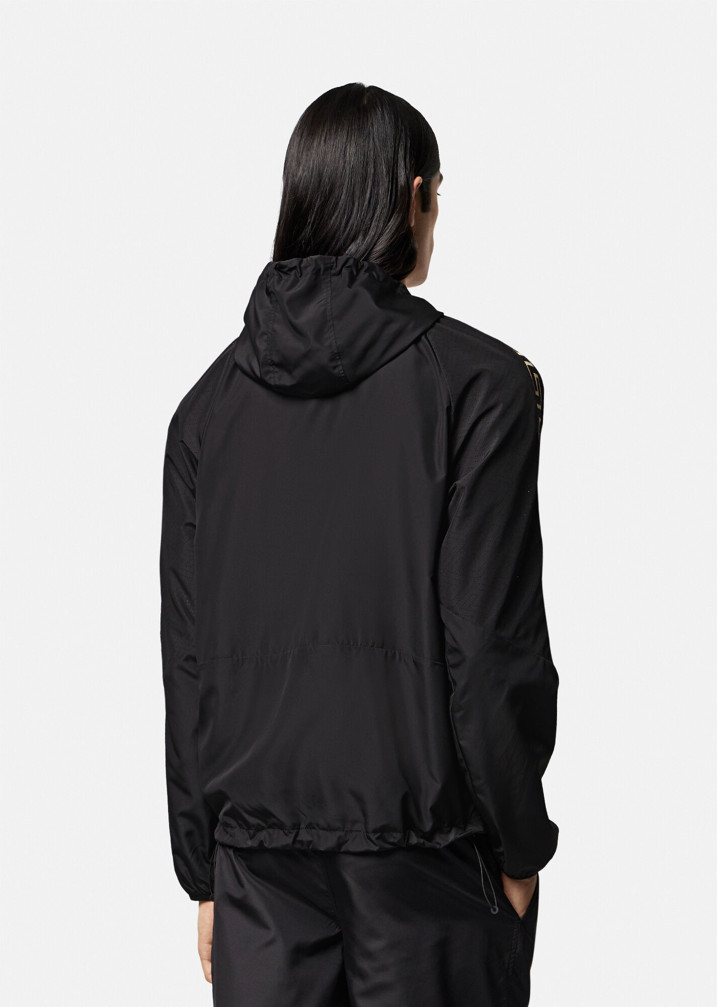 Greca Nylon Gym Track Jacket - 4
