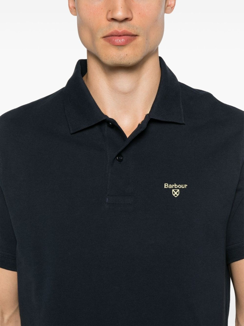 logo-embroidered polo shirt 5