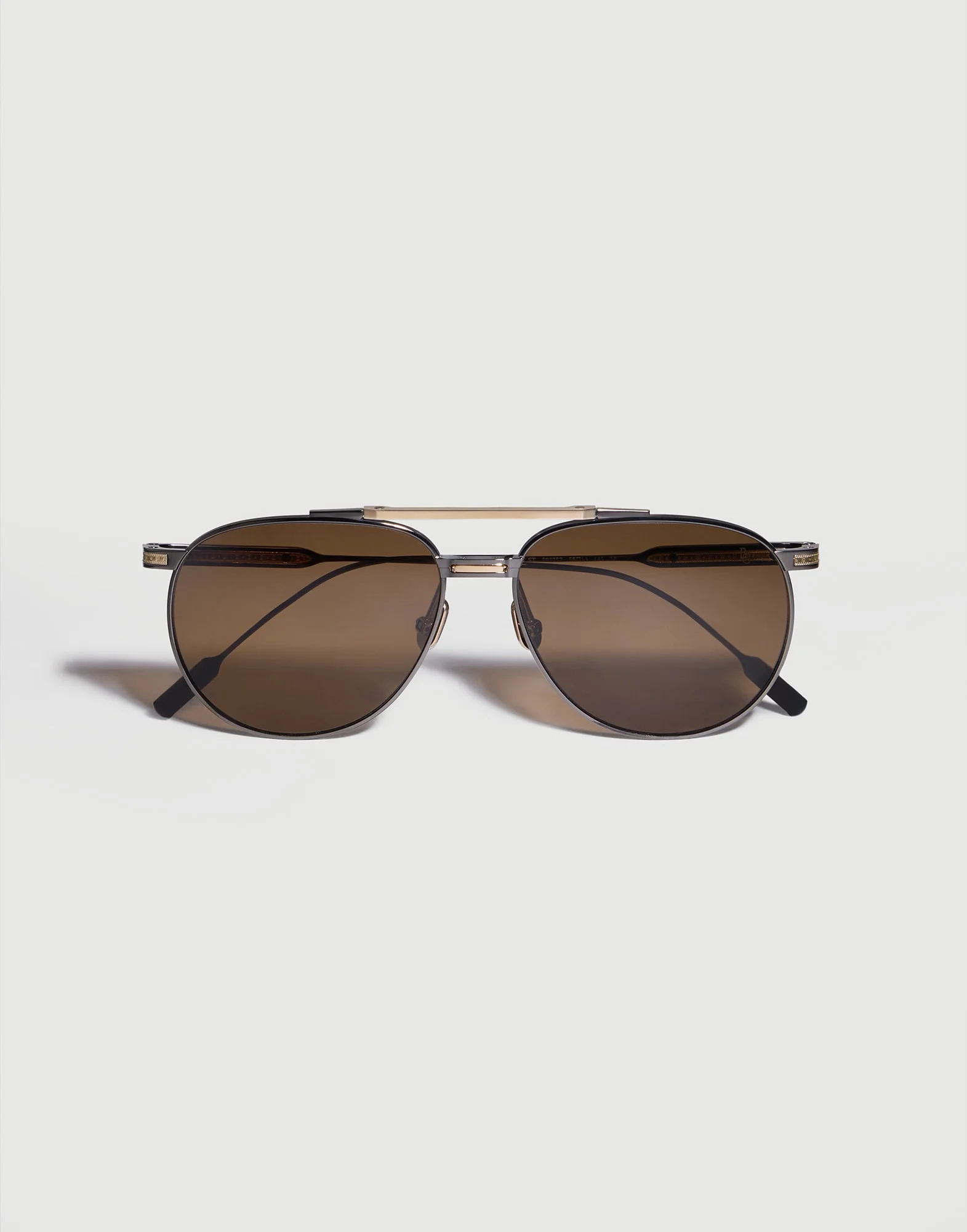 Goldcraft 1978 sunglasses in titanium and 18k solid gold with polarized lenses - 1