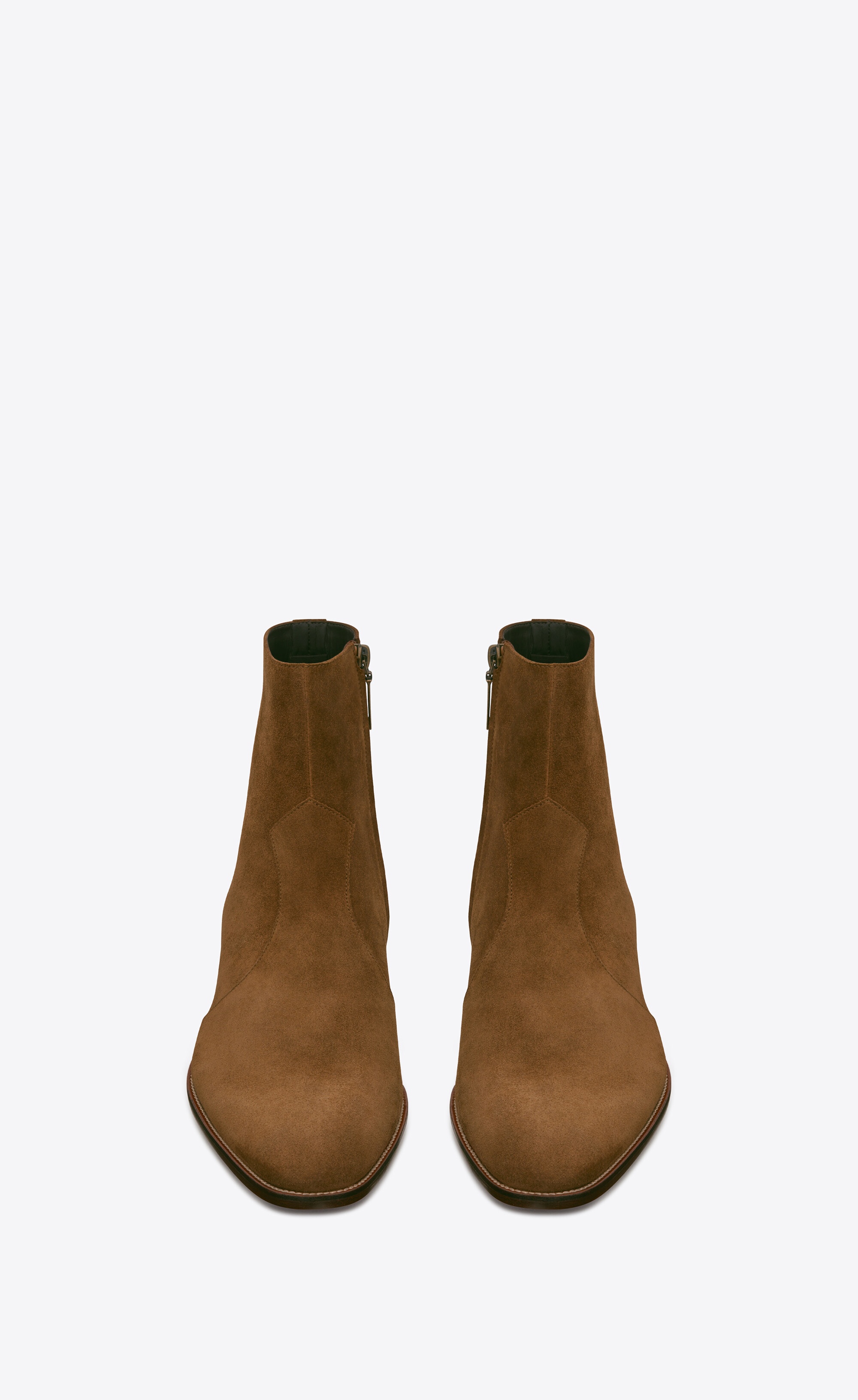 サンローラン　スエードワイアット 茶色 24cm WYATT boots in suede | Saint Laurent | YSL SG