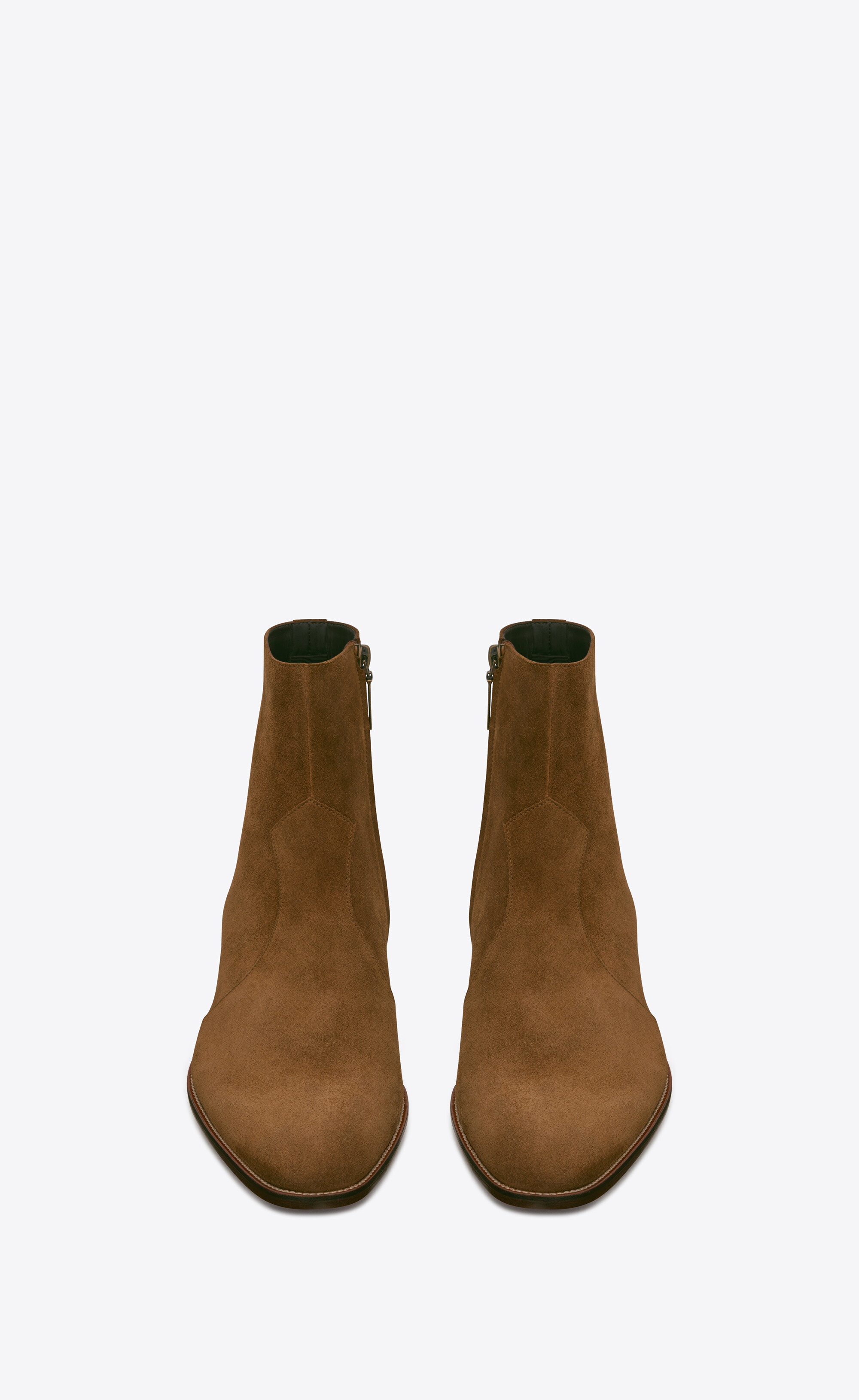 wyatt zipped boots in suede - 2