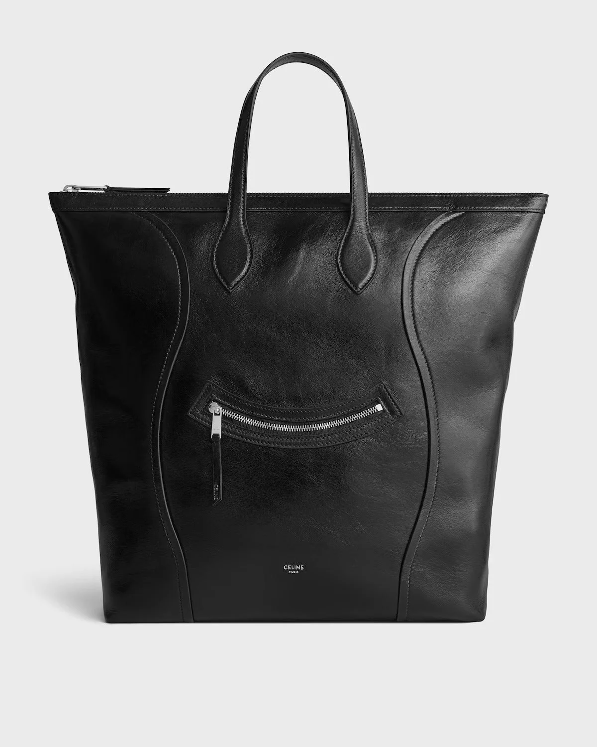 Celine Vertical Cabas Medium Bag Black - 1