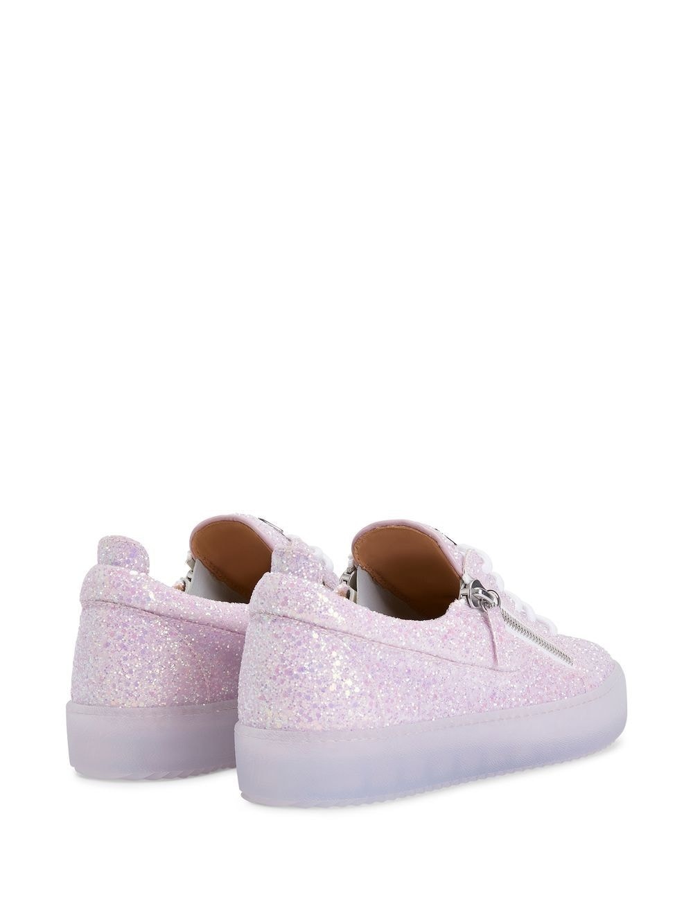 sequin-embellished low-top sneakers - 3