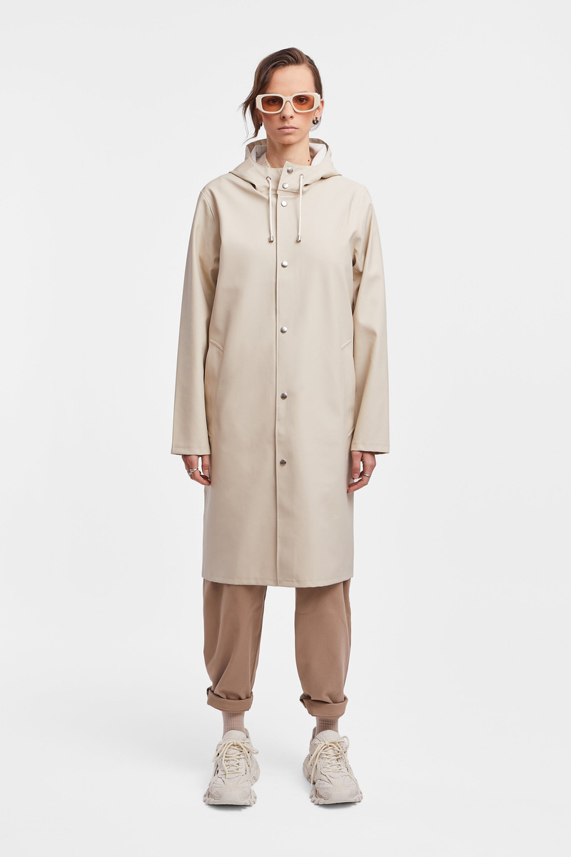 Stutterheim Stockholm Long Women Oyster Raincoat Oyster outlook