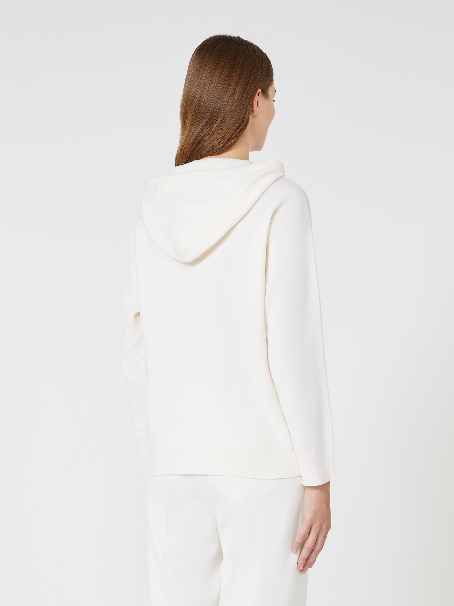 TADDEO Oversized wool sweatshirt with embroidery - 4