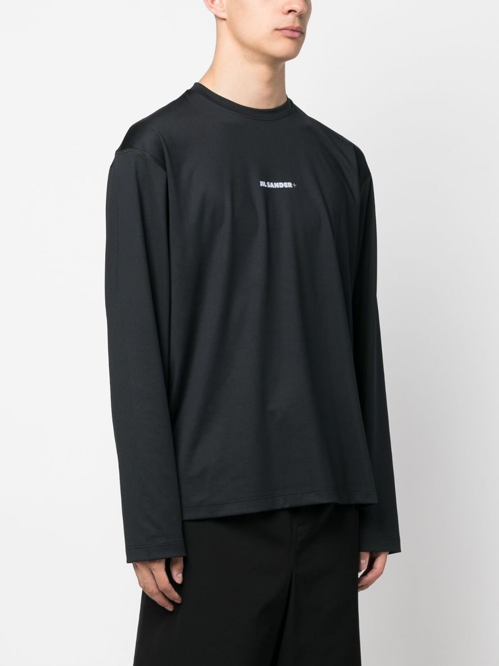 logo-print long-sleeve T-shirt - 3