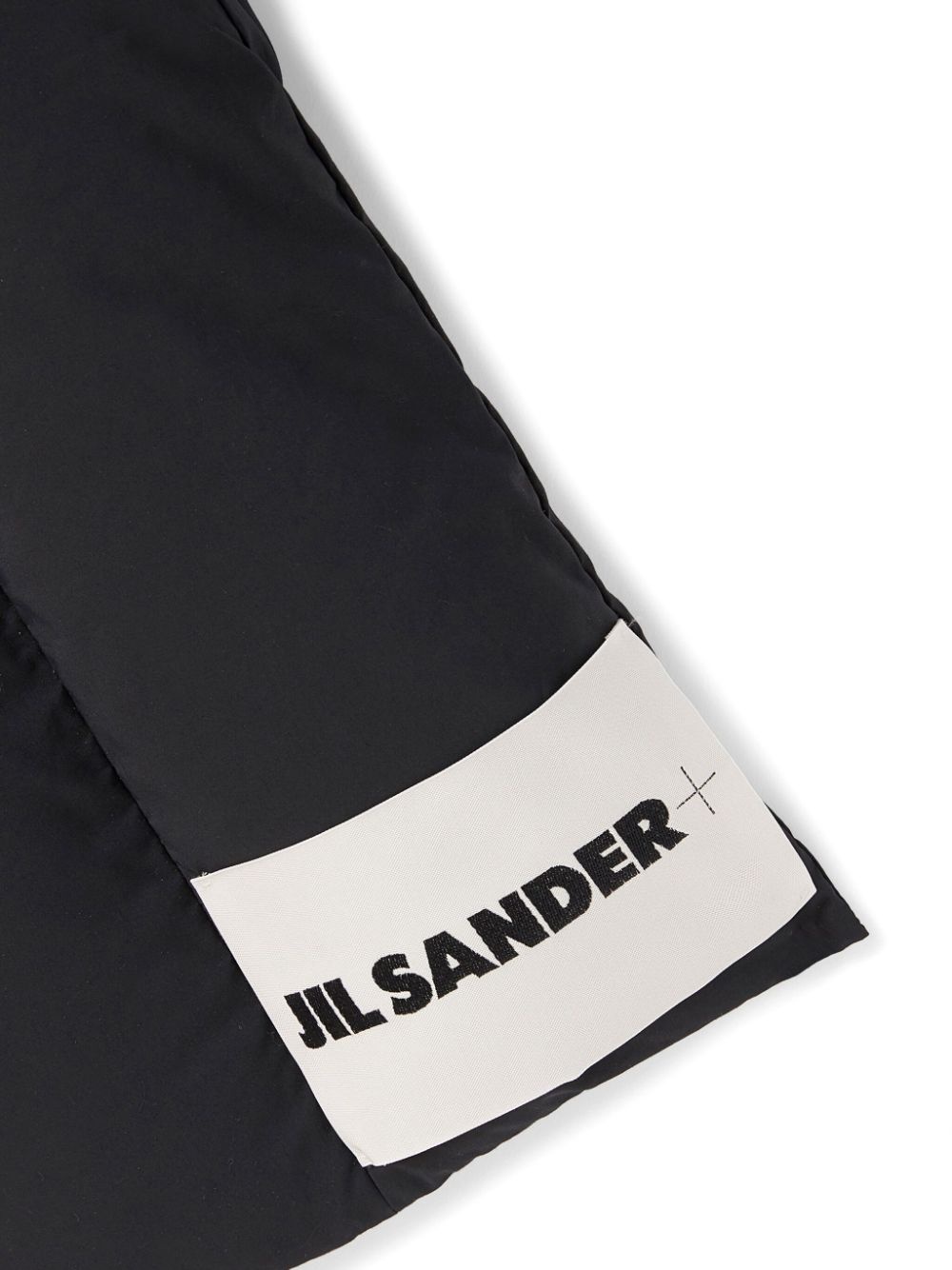 logo-patch padded scarf - 2
