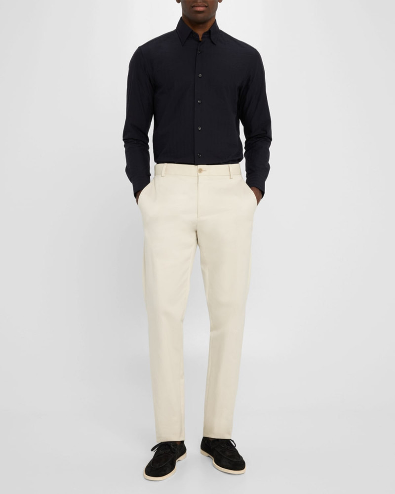 Brioni Men's Cotton Tonal Stripe Sport Shirt outlook