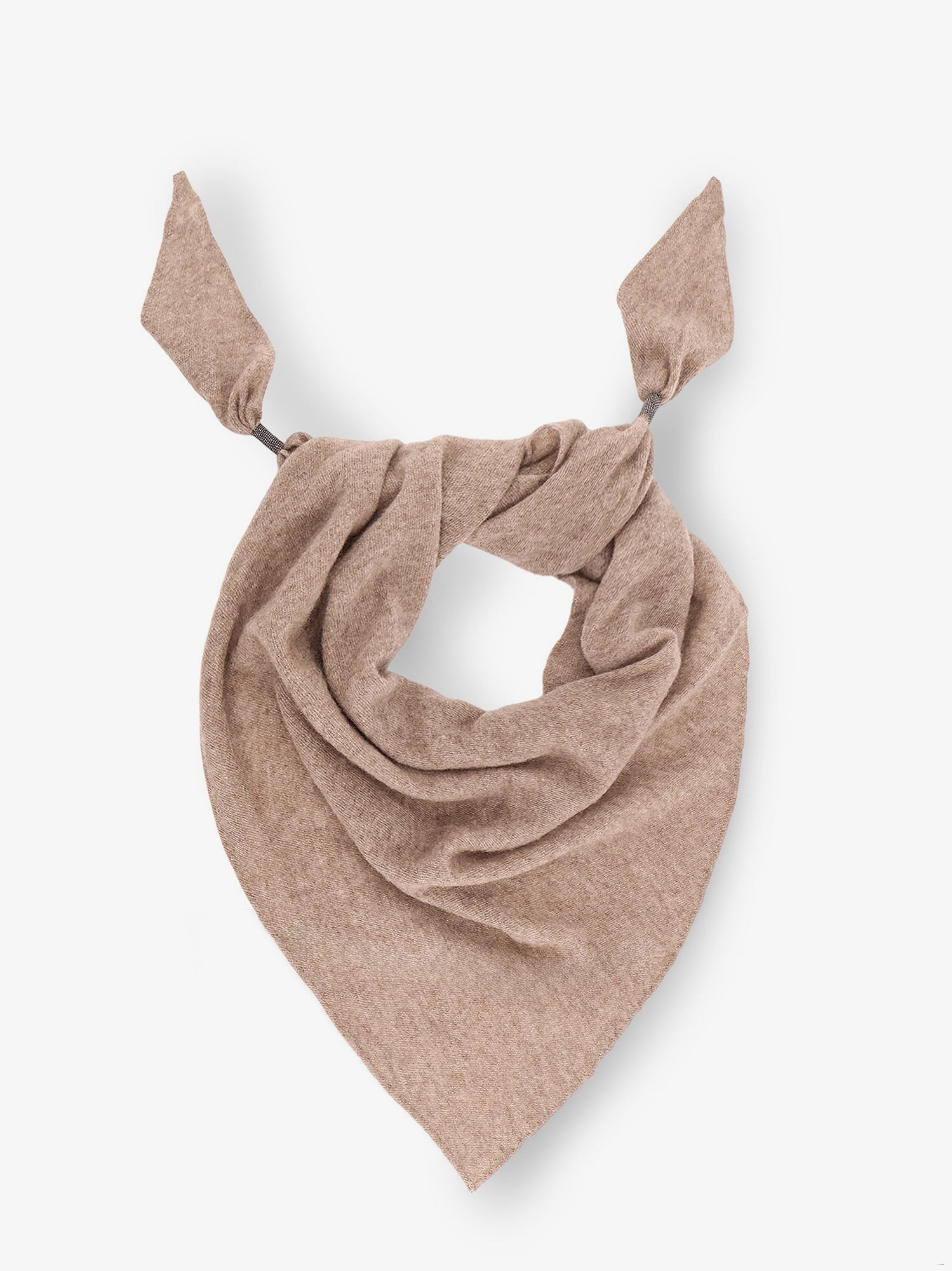 Brunello Cucinelli Cashmere Scarf With Monili Detail - 1